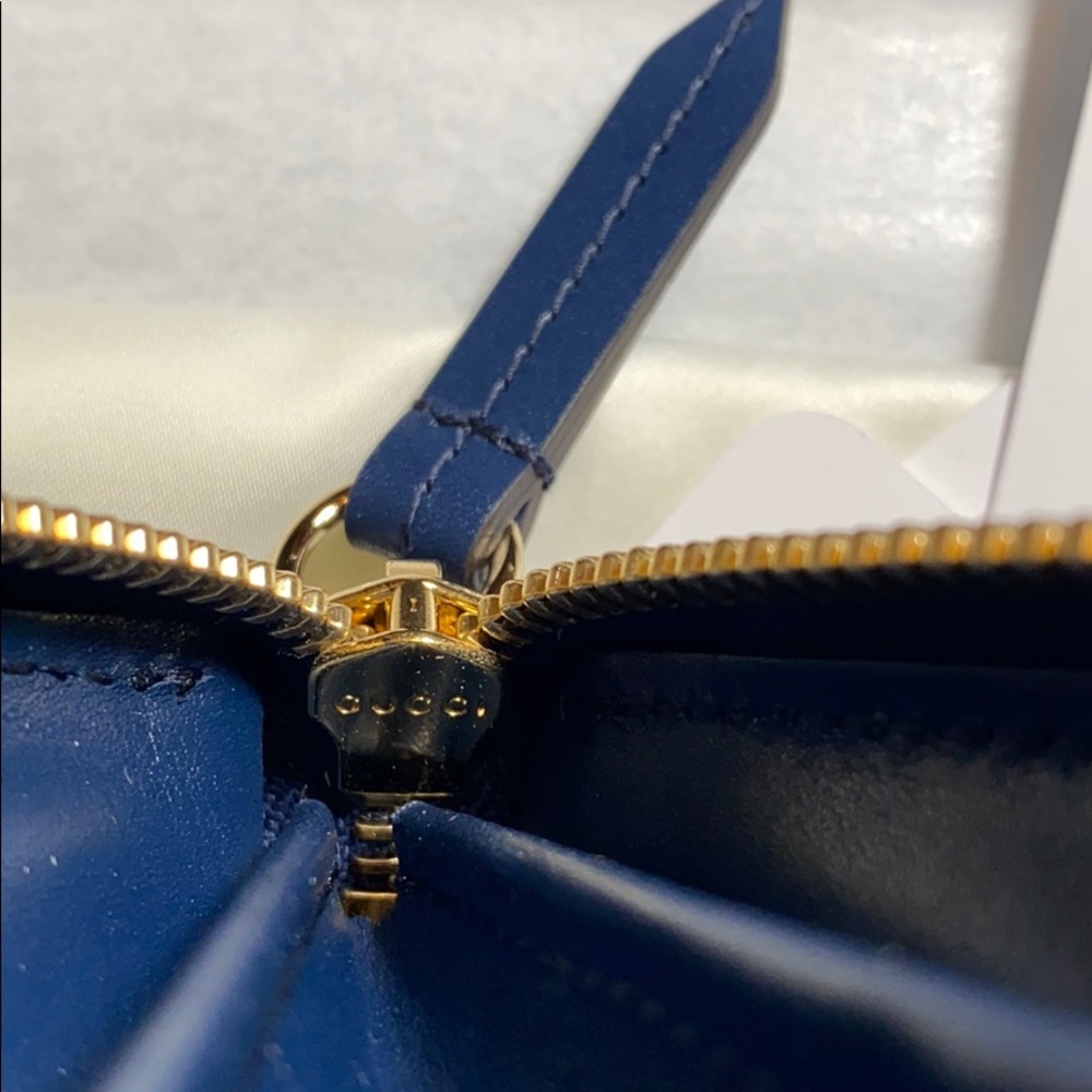 Gucci Guccissima Signature Continental Wallet Blue - Picture 8 of 8